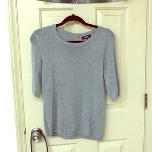 Gray, 1/2 sleeve light sweater